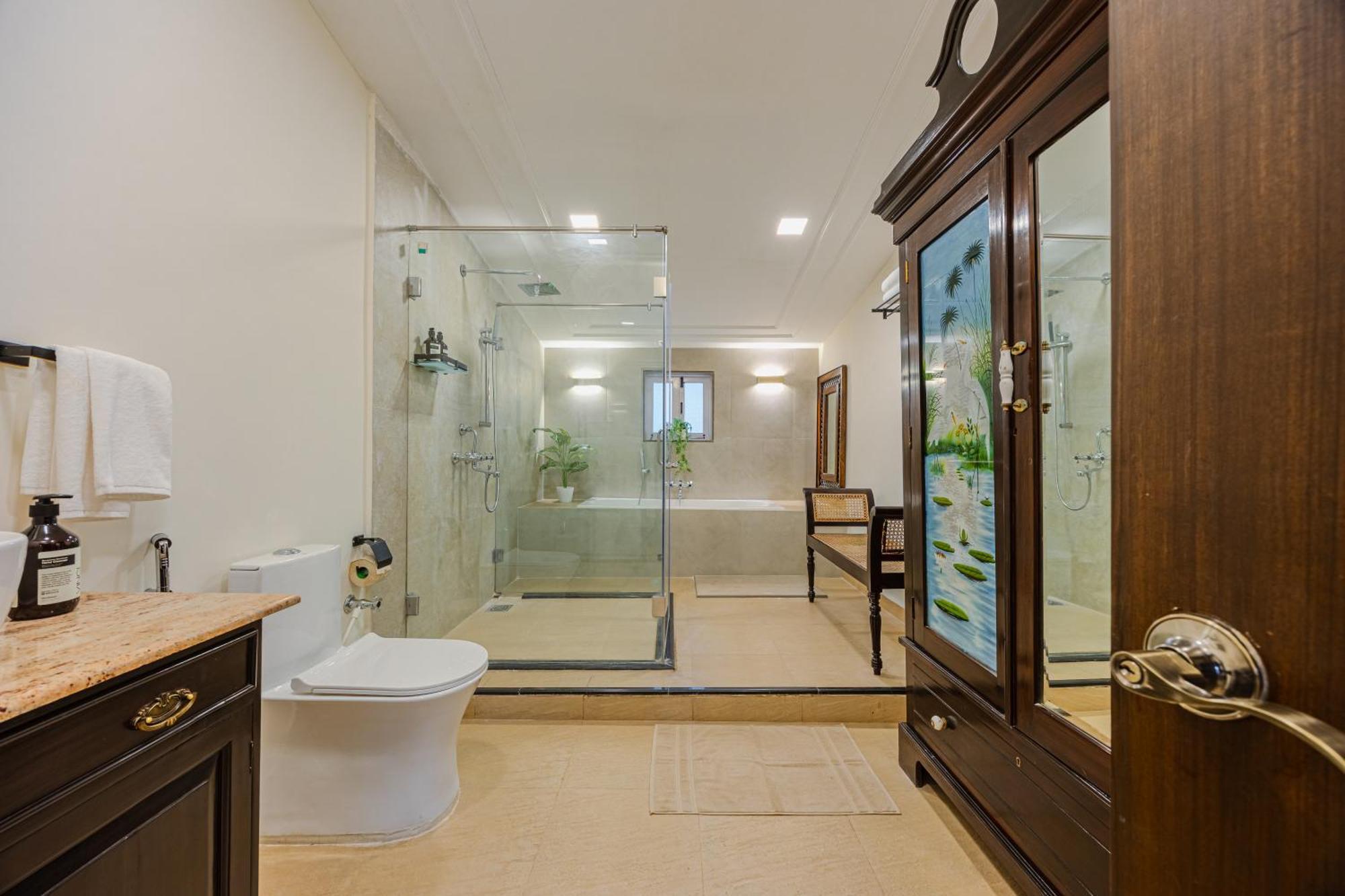Elivaas 4 Bhk Villa Near Beach With Private Pool & Bar - Casa Boa Vida カンドリム エクステリア 写真