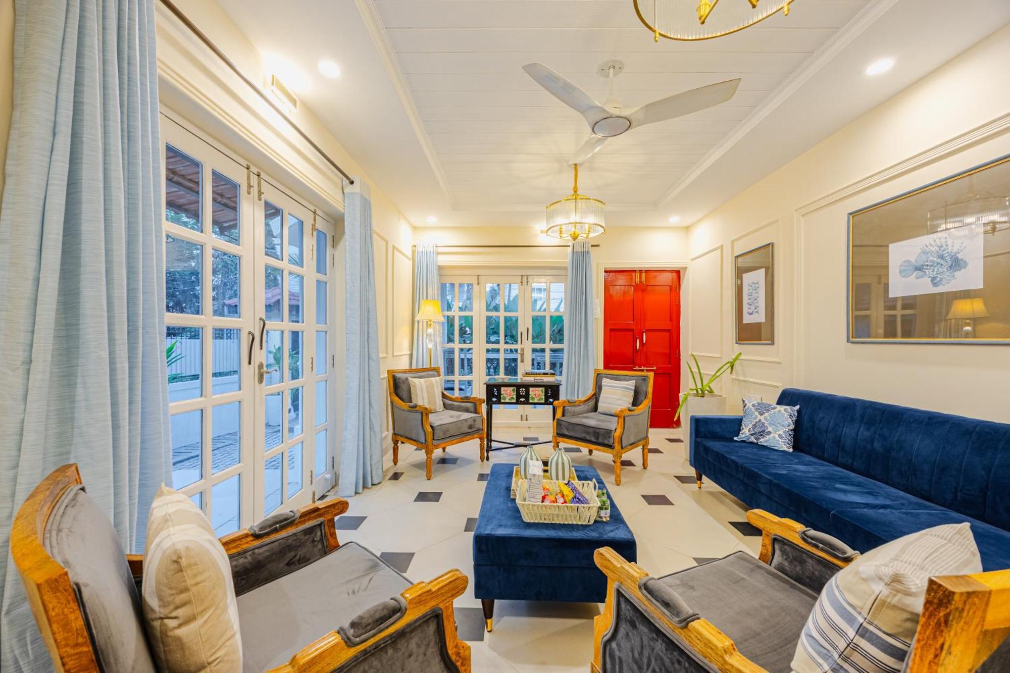 Elivaas 4 Bhk Villa Near Beach With Private Pool & Bar - Casa Boa Vida カンドリム エクステリア 写真