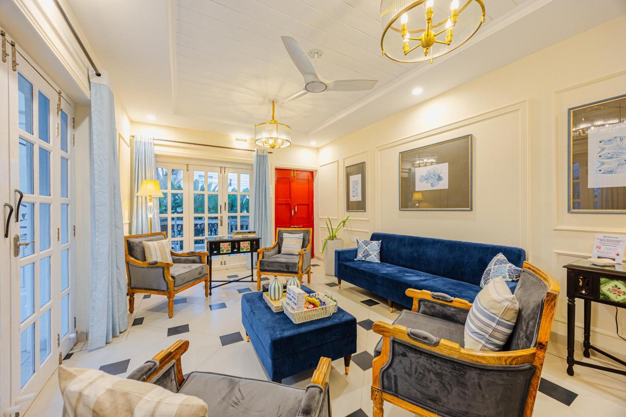 Elivaas 4 Bhk Villa Near Beach With Private Pool & Bar - Casa Boa Vida カンドリム エクステリア 写真